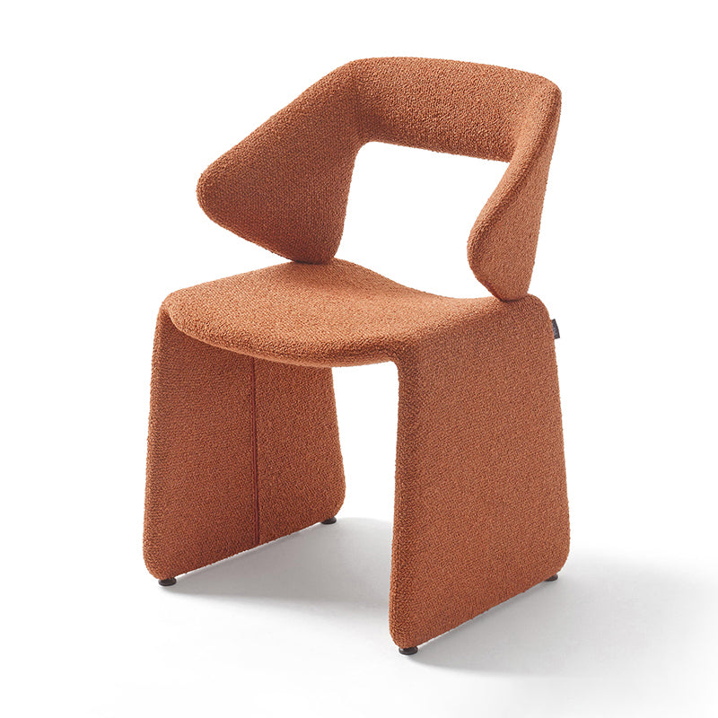 Fabric Dining Chair Designer Style Open Back Dining Arm Chair