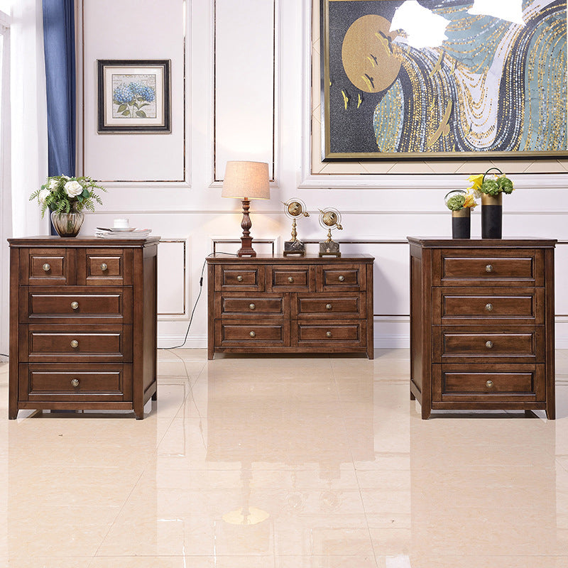 Traditional Dresser Solid Wood Storage Chest with 4/6/7 Drawers