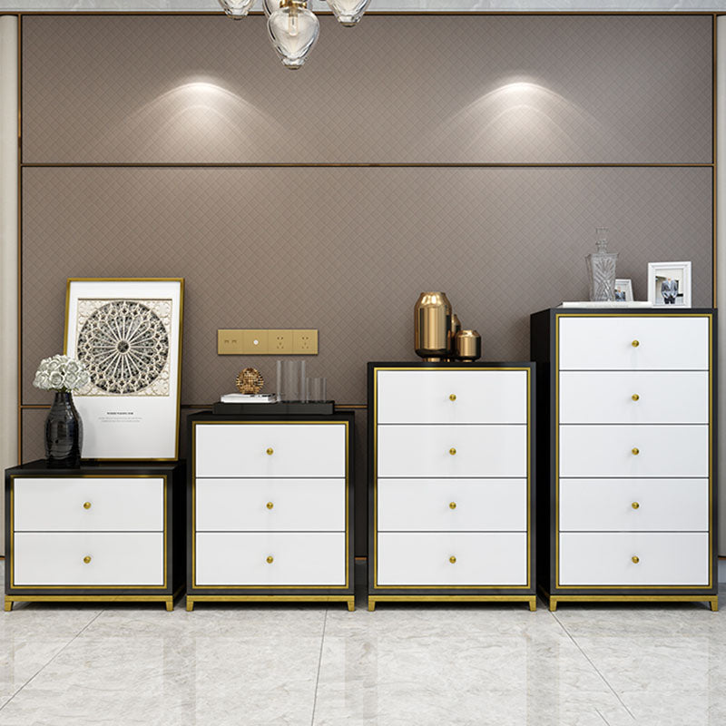 15.6-inch W Glam Dresser Manufactured Wood Storage Chest with 2/3/4/5 Drawers