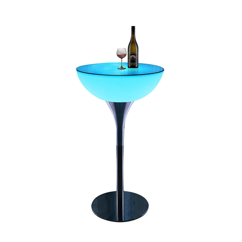 Polyethylene Round Table Industrial Style Restaurant Nightclub Lighting Bar Table