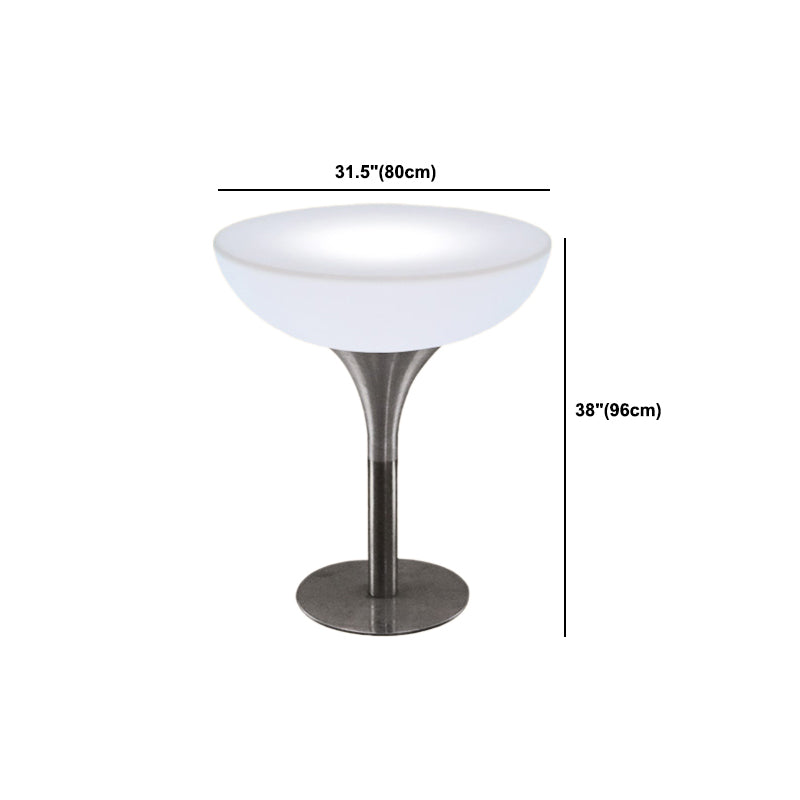Polyethylene Round Table Industrial Style Restaurant Nightclub Lighting Bar Table