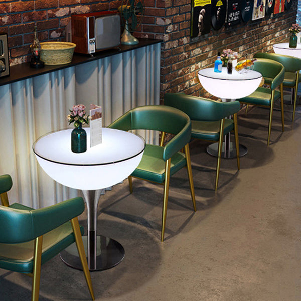 Polyethylene Round Table Industrial Style Bar Lighted Bar Table