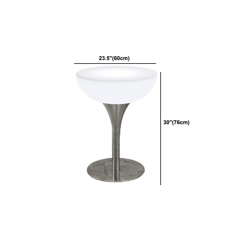 Polyethylene Round Table Industrial Style Bar Lighted Bar Table