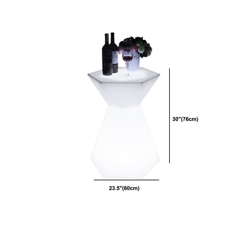 Polyethylene Geometric Table Industrial Style Commercial Bar Table