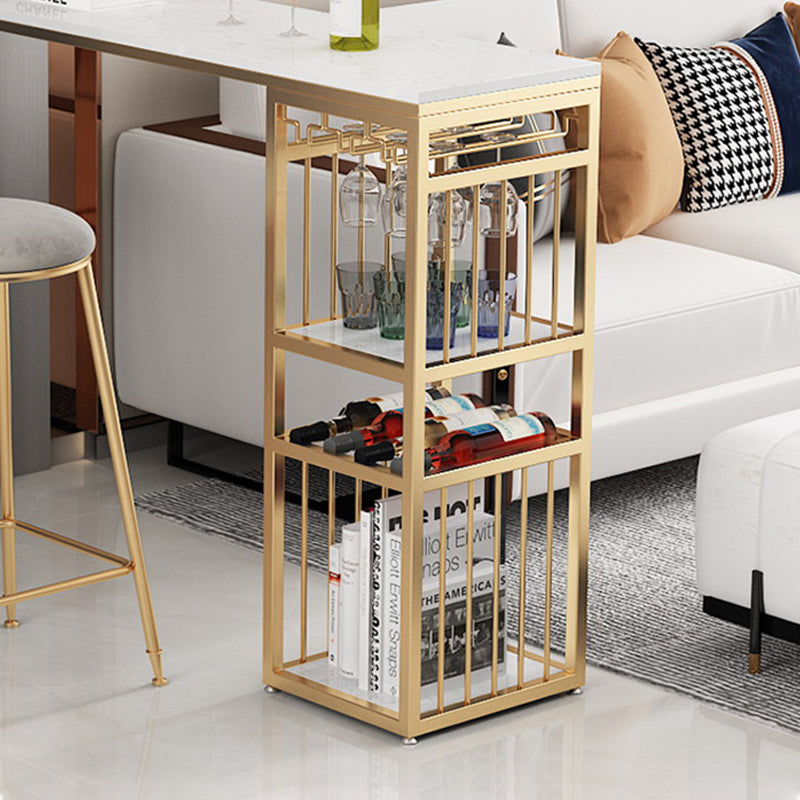 Iron and Marble Rectangular Table Modern Home Living Room Bar Table