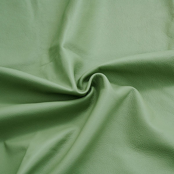 Contemporary Pouf Ottoman Genuine Leather Upholstered Portable Ottoman