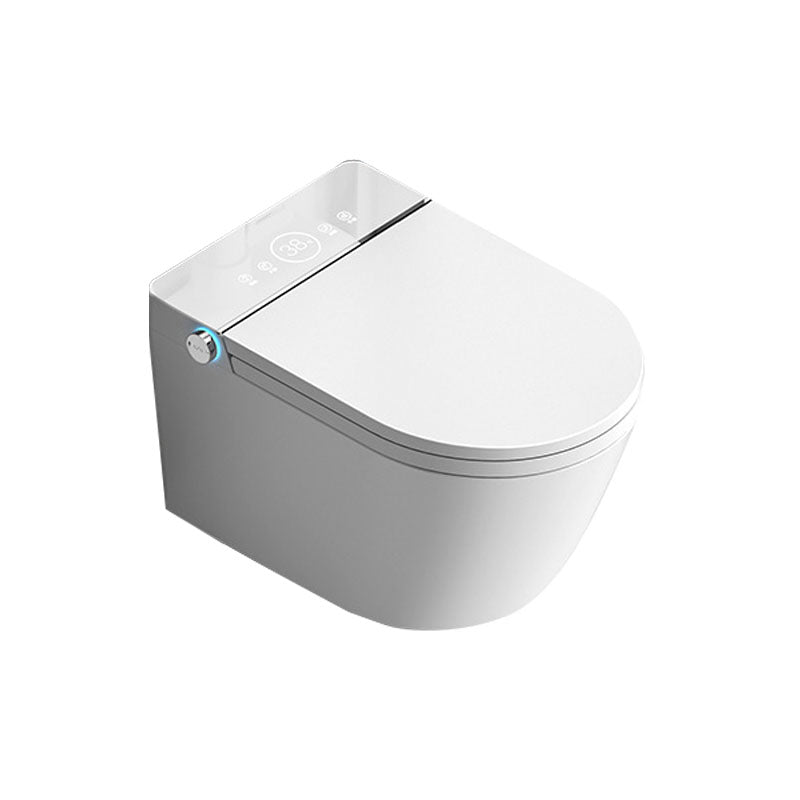 Elongated Toilet Wall Hung 1-Piece Automatic UV Sterilization Toilet with Concealed Tank