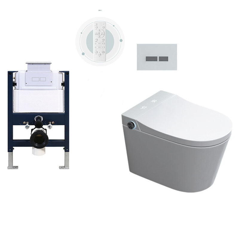 Wall Mount Toilet All-In-One Foot Induction Toilet with Concealed Tank