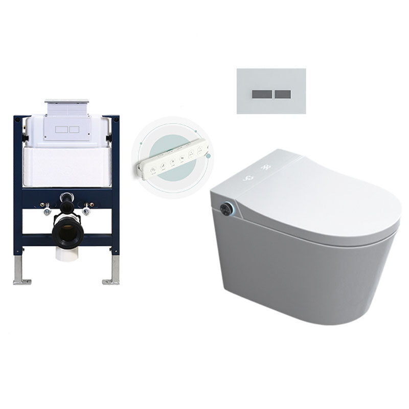 Wall Mount Toilet All-In-One Foot Induction Toilet with Concealed Tank