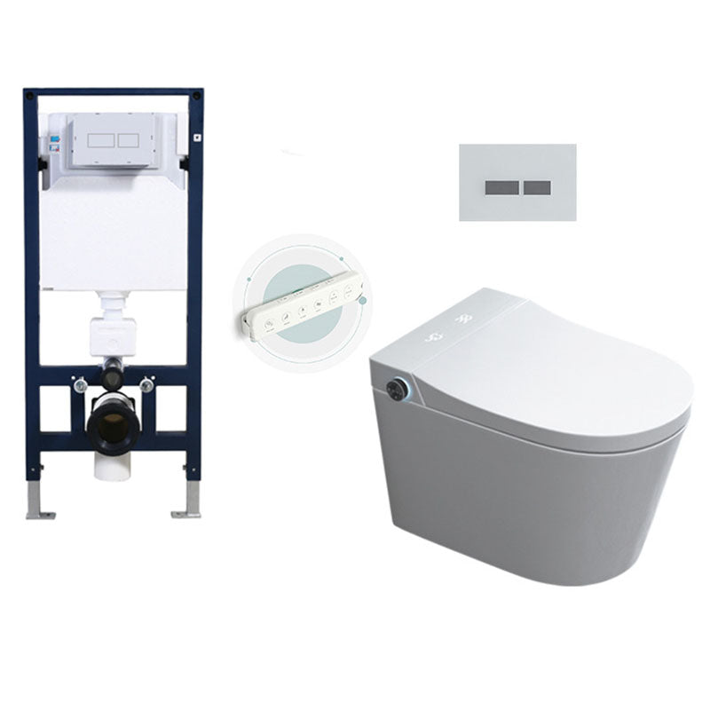 Wall Mount Toilet All-In-One Foot Induction Toilet with Concealed Tank