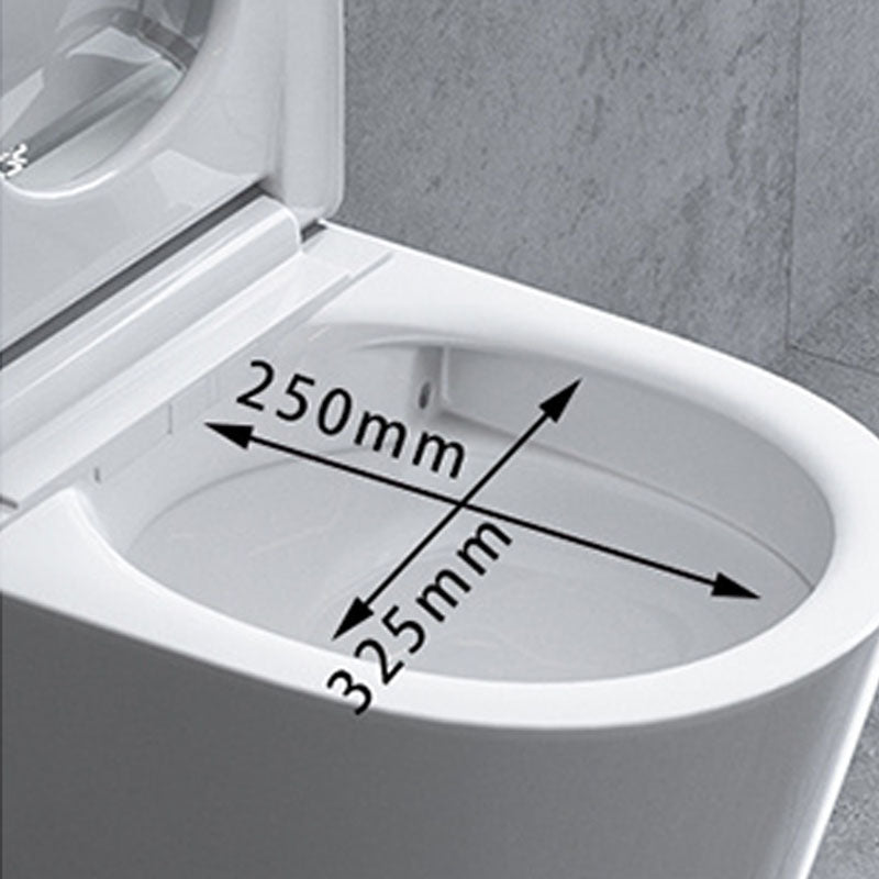 Wall Mount Toilet All-In-One Foot Induction Toilet with Concealed Tank