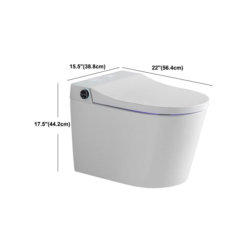 Wall Mount Toilet All-In-One Foot Induction Toilet with Concealed Tank