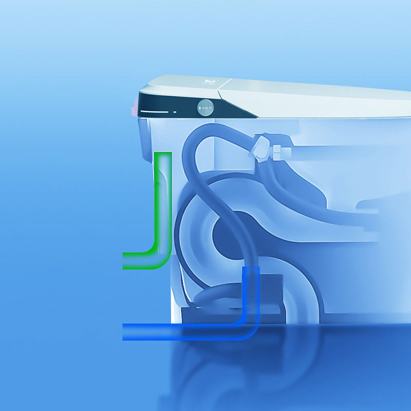 Smart One Piece Toilet Concealed Tank Elongated Toilet with Automatic Flush