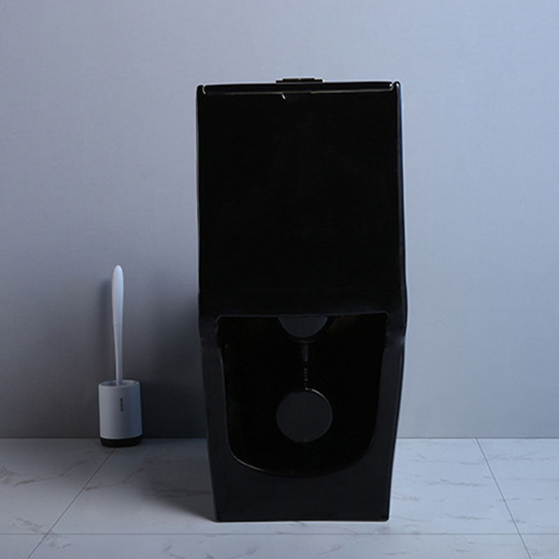 Household Water-saving Toilet Siphon One-piece Large-diameter Toilet in Black Finish