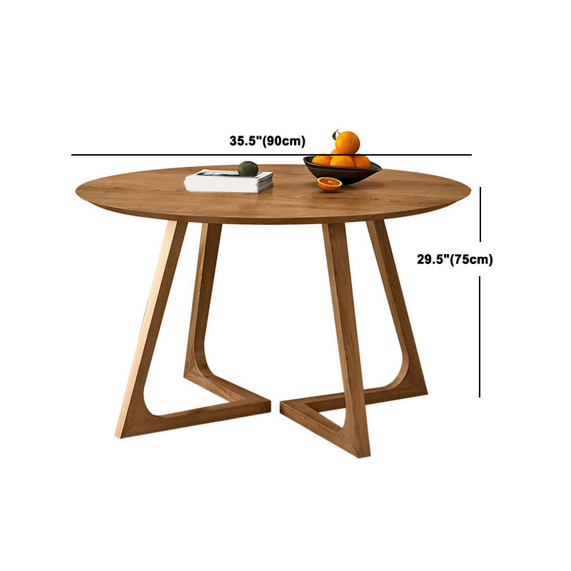 Modern Style Round Wood Table Set 1/2/4/7 Pieces Dining Set for Kitchen