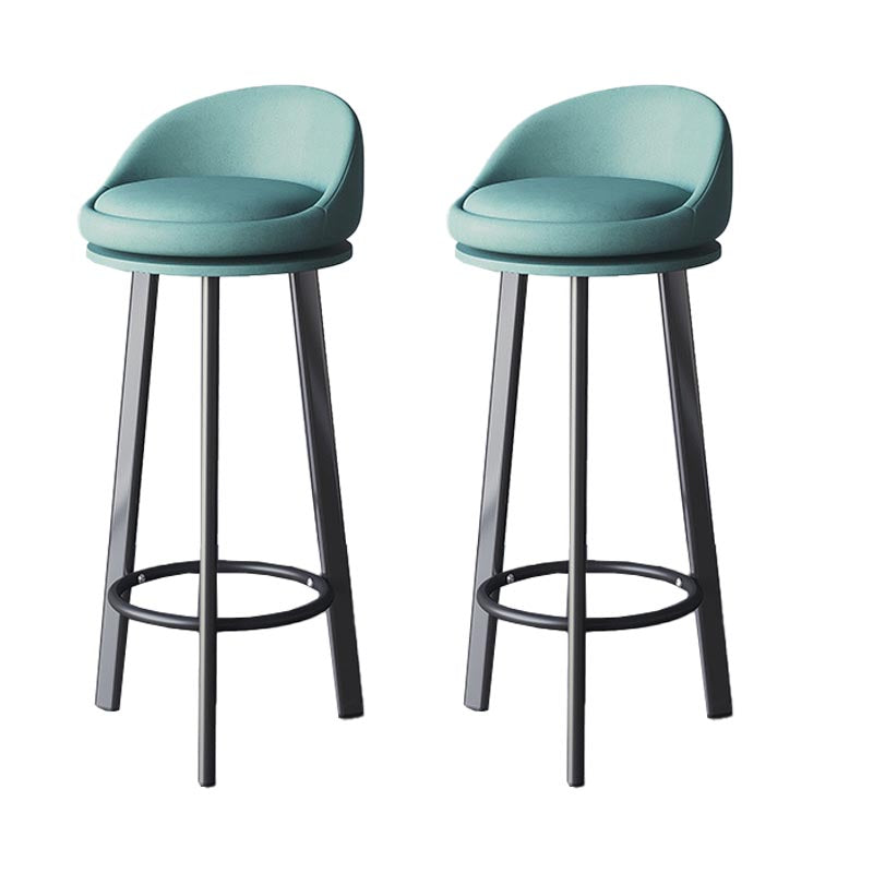 Contemporary Home Swivel Stool Matte Finish Upholstered Bar Stools