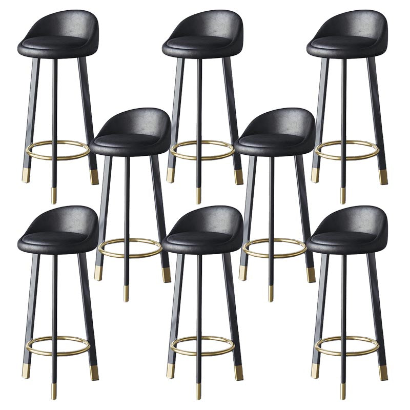 Contemporary Home Swivel Stool Matte Finish Upholstered Bar Stools