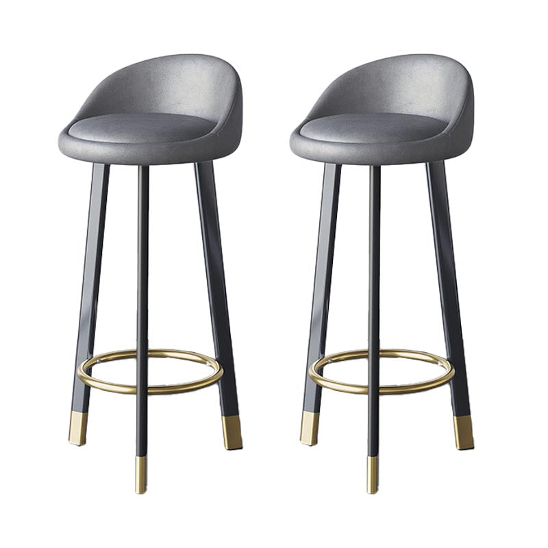 Contemporary Home Swivel Stool Matte Finish Upholstered Bar Stools
