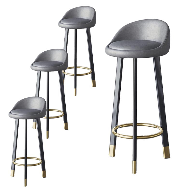 Contemporary Home Swivel Stool Matte Finish Upholstered Bar Stools
