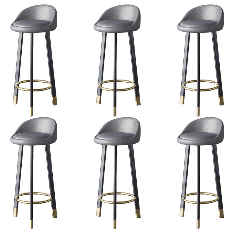 Contemporary Home Swivel Stool Matte Finish Upholstered Bar Stools