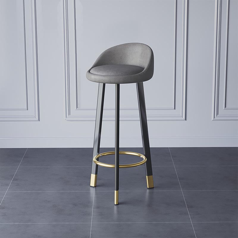 Contemporary Home Swivel Stool Matte Finish Upholstered Bar Stools