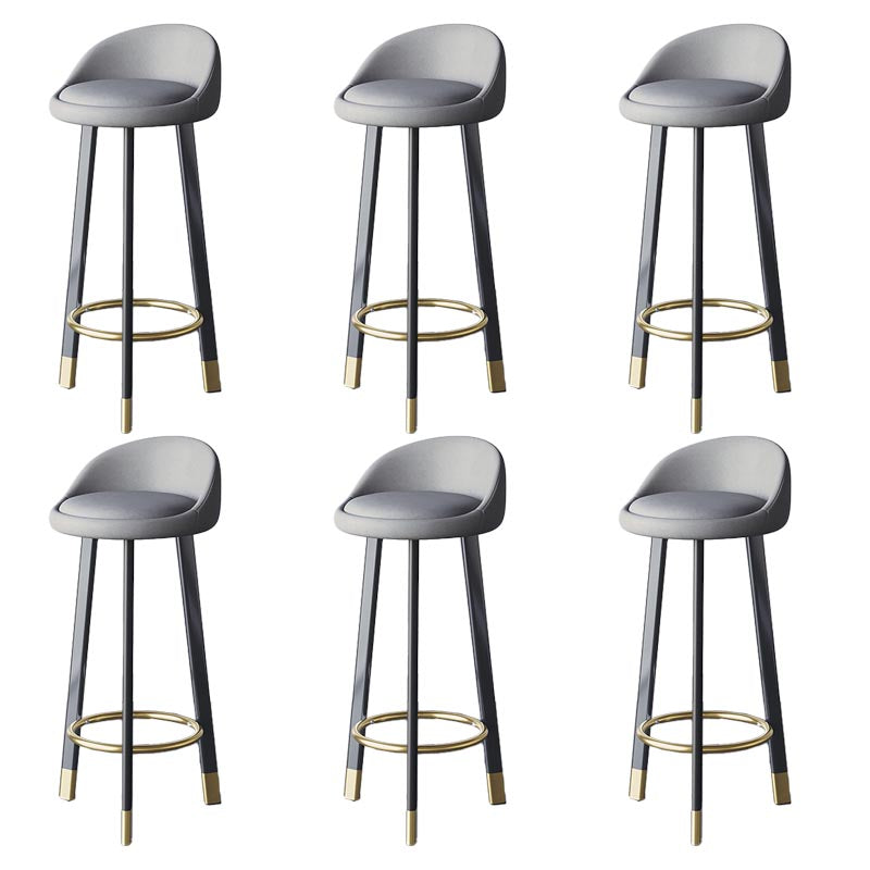 Contemporary Home Swivel Stool Matte Finish Upholstered Bar Stools