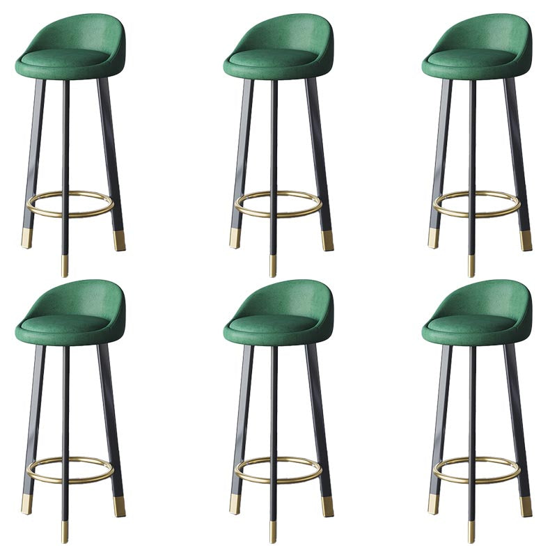 Contemporary Home Swivel Stool Matte Finish Upholstered Bar Stools