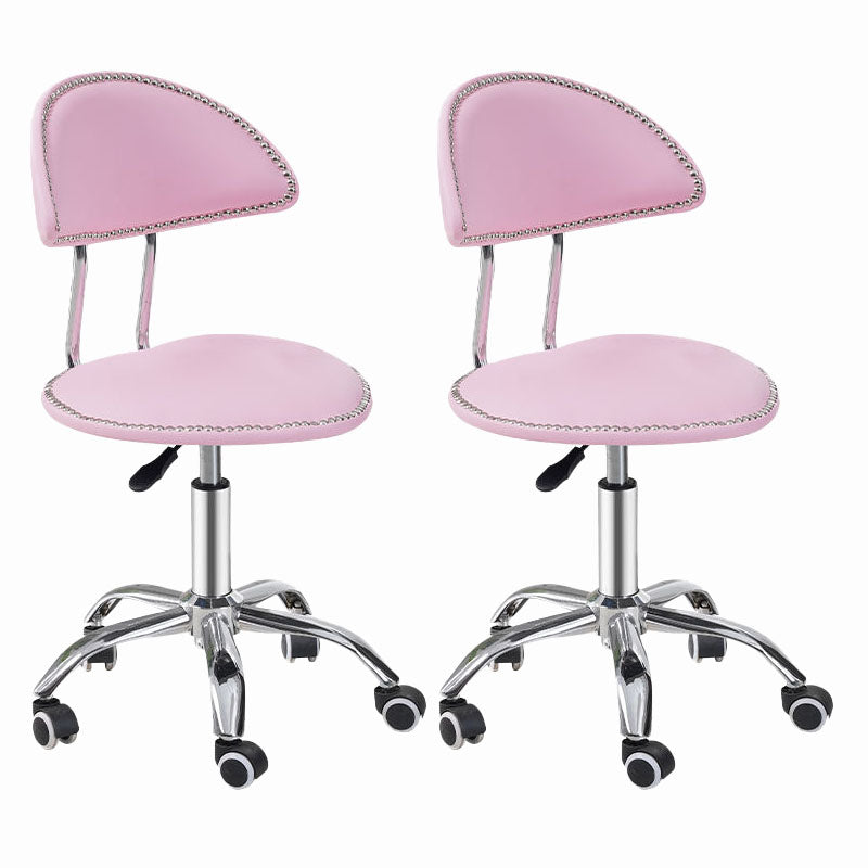 Scandinavian Metal Barstool Fabric Counter Stool with Chrome Base