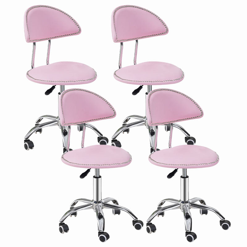 Scandinavian Metal Barstool Fabric Counter Stool with Chrome Base