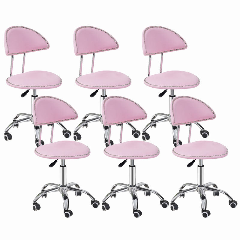 Scandinavian Metal Barstool Fabric Counter Stool with Chrome Base