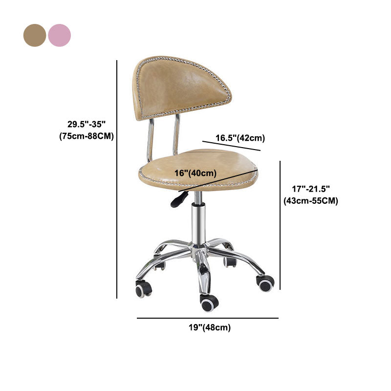 Scandinavian Metal Barstool Fabric Counter Stool with Chrome Base