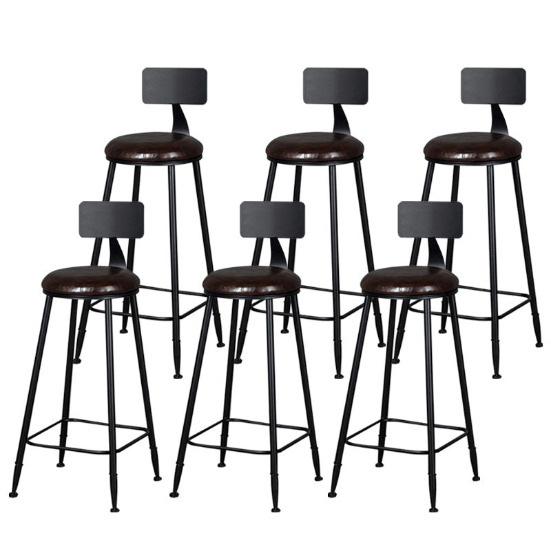 Scandinavian Metal Barstool Velvet Stool in Matte Finish for Indoor