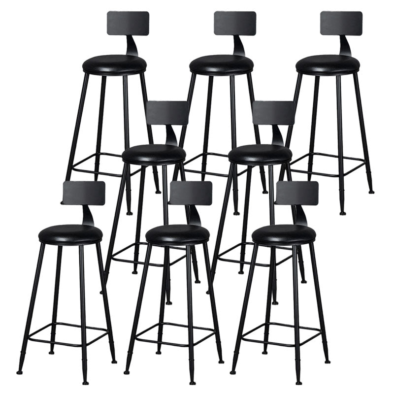 Scandinavian Metal Barstool Velvet Stool in Matte Finish for Indoor