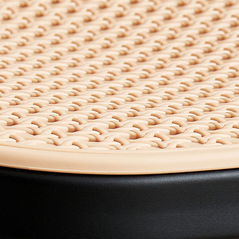 Scandinavian Plastic Low Back Counter Stool Plastic Home Furniture in Matte Finish