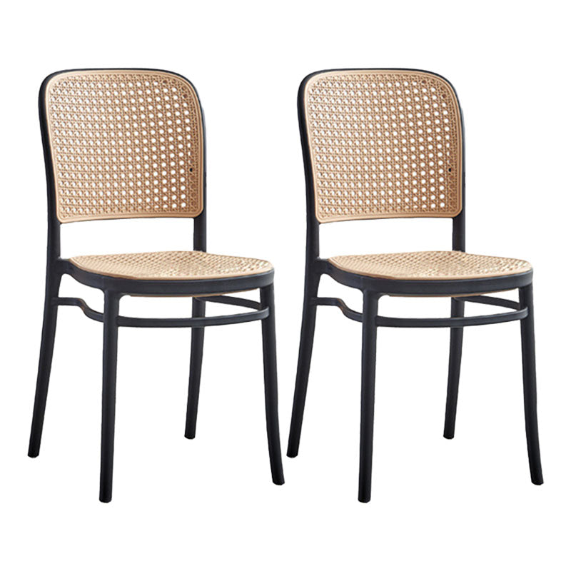 Scandinavian Plastic Low Back Counter Stool Plastic Home Furniture in Matte Finish