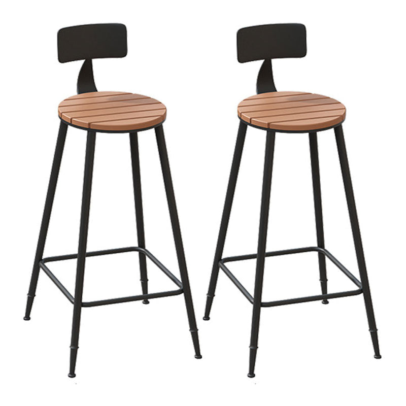 Industrial Brown Bar Table Set 1/2/5 Pieces Wood Counter Table for Indoor