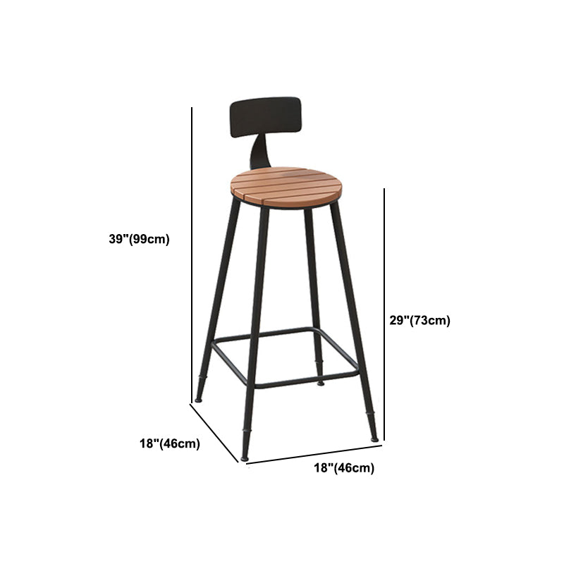 Industrial Brown Bar Table Set 1/2/5 Pieces Wood Counter Table for Indoor