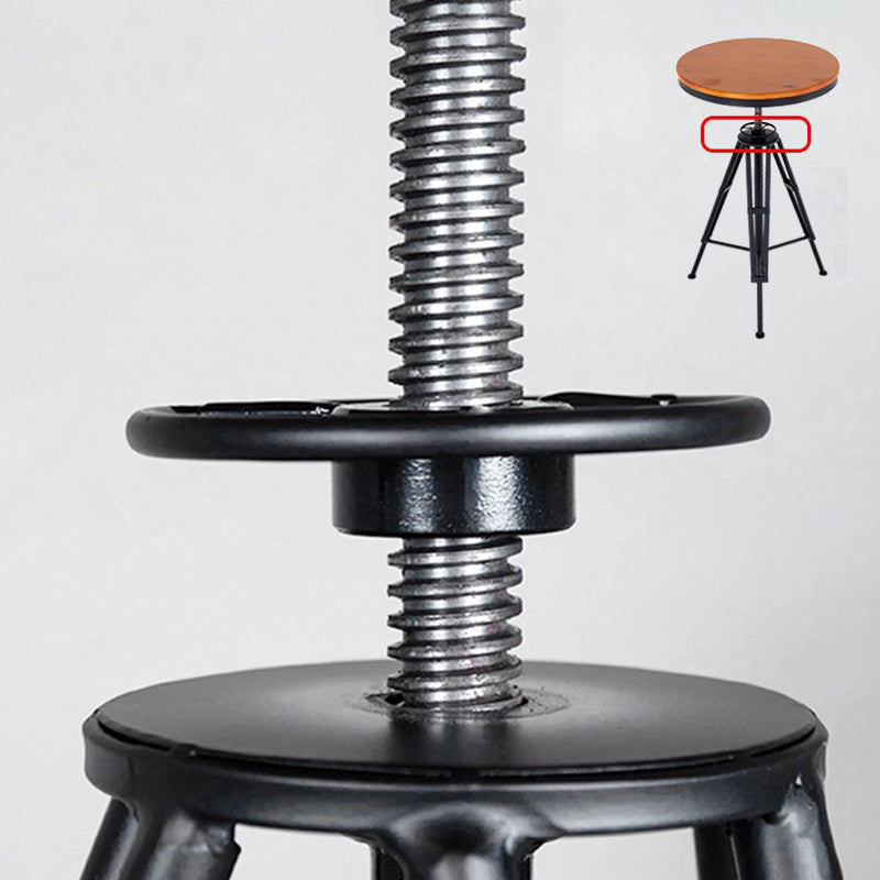 Round Bistro Set 1/2/3 Pieces Industrial Style Solid Wood Bar Table Set