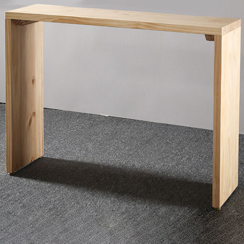 Full Natural Bar Table Set Contemporary 1/2/3 Pieces Rectangular Pub Table Set