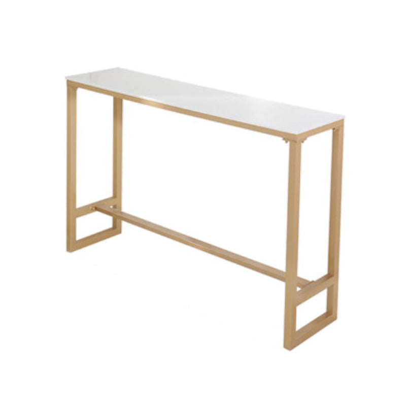 Glam Style Rectangle Bar Table 1/2/5/7 Pieces Faux Marble Counter Table