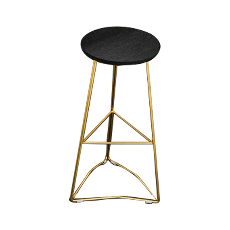 Metal Frame Glam Pub Table Set with Wood Top 1/2/3 Pieces Matte Finish Bar Set for Home