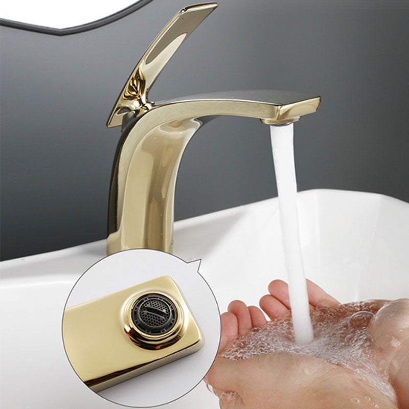 Gorgeous Metal Sink Faucet Plain Low Arc Centerset Bathroom Sink Faucet
