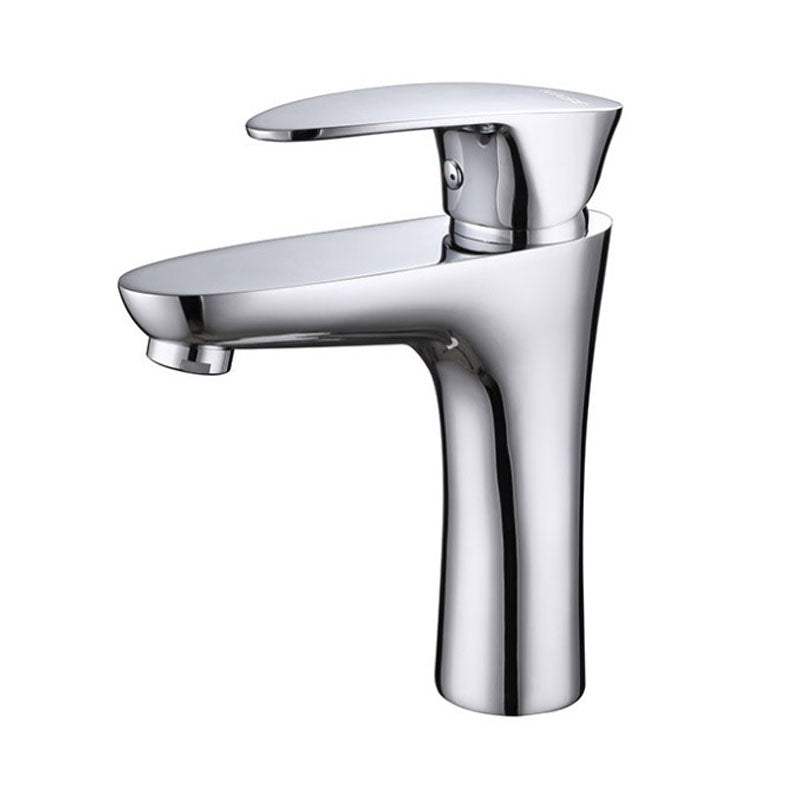 Single Handle Basin Lavatory Faucet Low Arc Brass Bathroom Faucet
