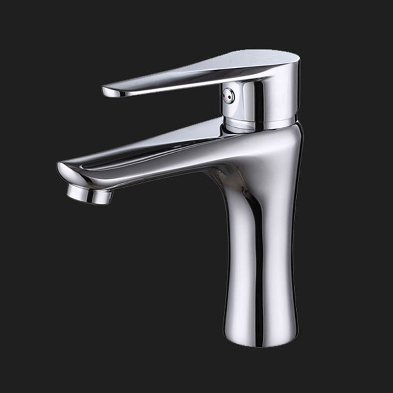 Single Handle Basin Lavatory Faucet Low Arc Brass Bathroom Faucet