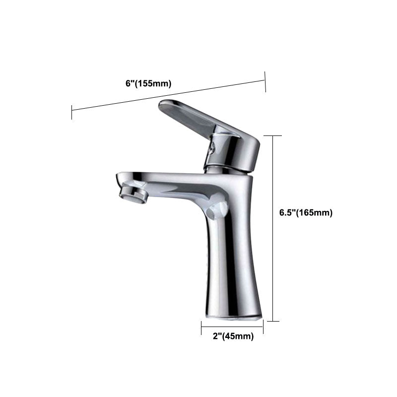 Single Handle Basin Lavatory Faucet Low Arc Brass Bathroom Faucet