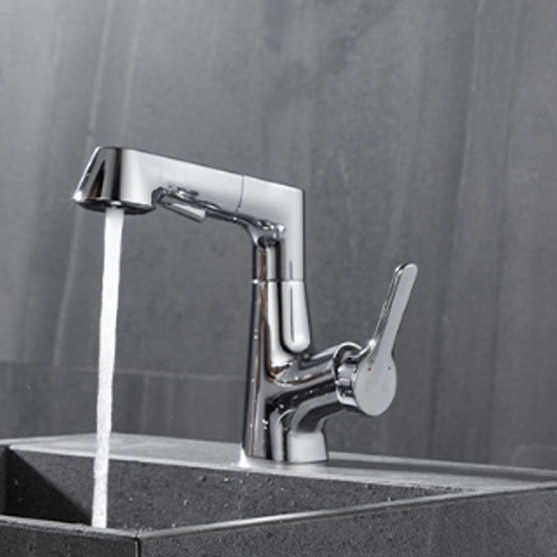 Modern Vessel Sink Faucet Brass Lever Handles Swivel Spout Bathroom Vessel Faucet