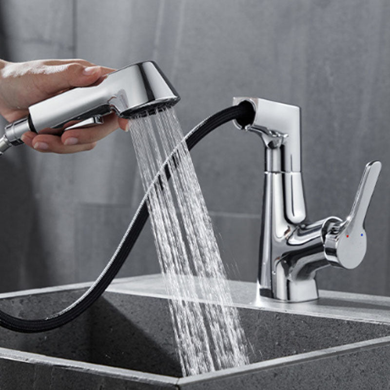 Modern Vessel Sink Faucet Brass Lever Handles Swivel Spout Bathroom Vessel Faucet