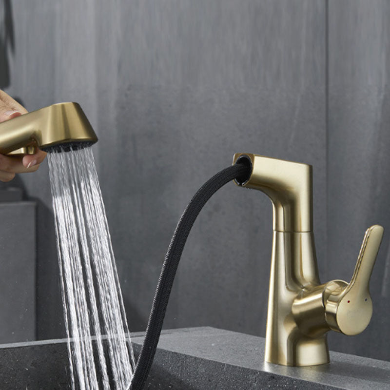 Modern Vessel Sink Faucet Brass Lever Handles Swivel Spout Bathroom Vessel Faucet