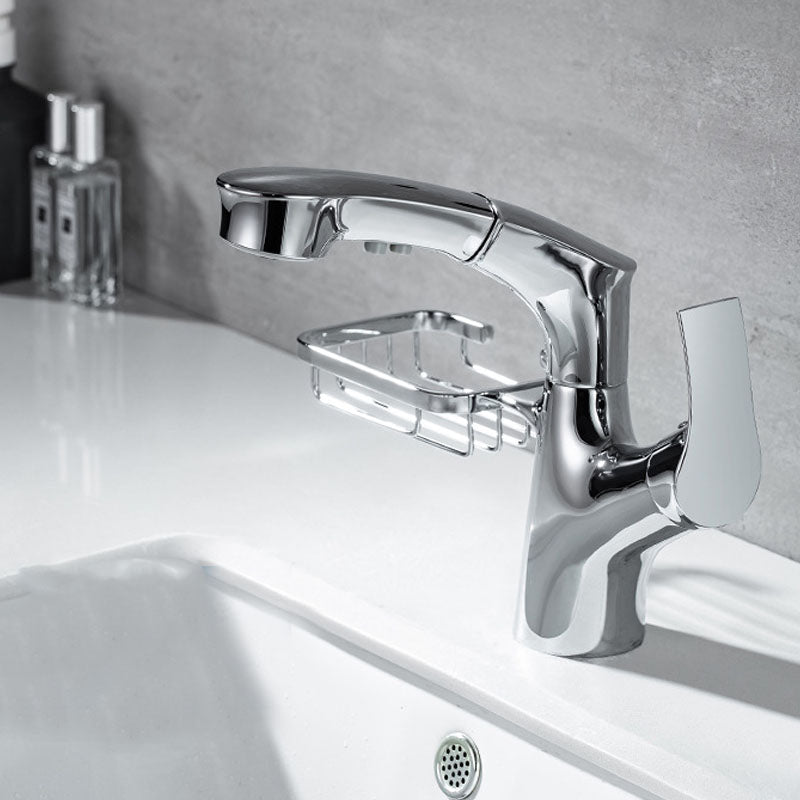 Industrial Sink Faucet Solid Color Centerset Bathroom Sink Faucet with Drain Assembly