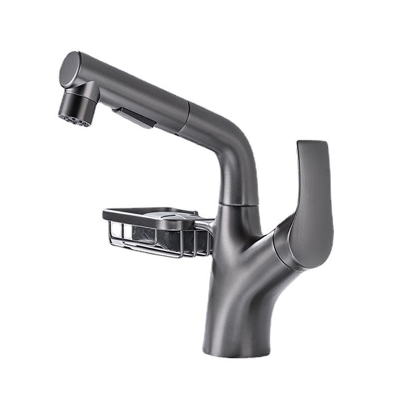 Industrial Sink Faucet Solid Color Centerset Bathroom Sink Faucet with Drain Assembly